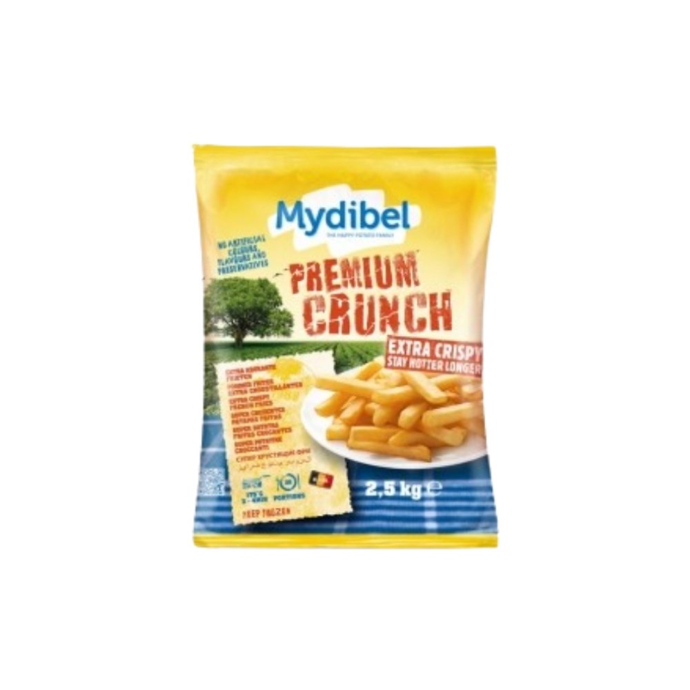 PAPAS CRUNCH PREFRITAS MYDIBEL 7MM BOLSA X 2.5 KG