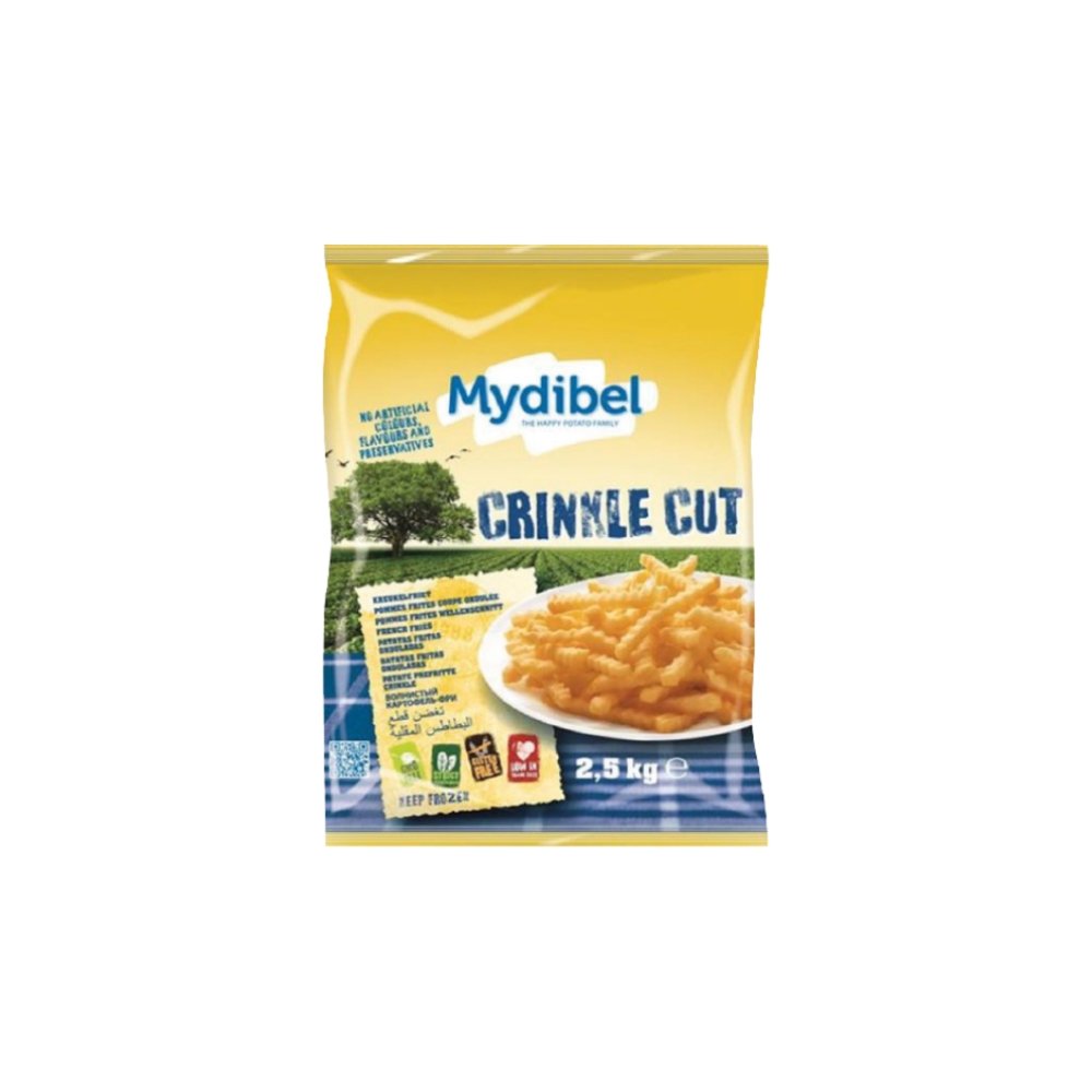 PAPAS ONDULADAS PREFRITAS CONG 12MM BL X 2.5 KG