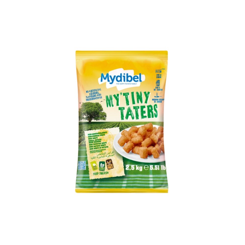 PAPAS PREFRITAS HASH BROWN MYDIBEL CONGELADA BLS X 2.5 KG