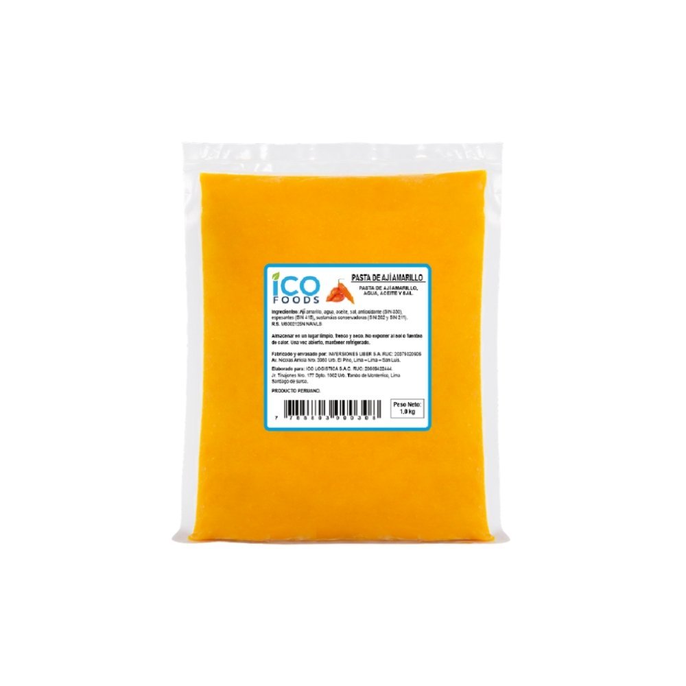 PASTA DE AJI AMARILLO ICO FOODS X 1KG