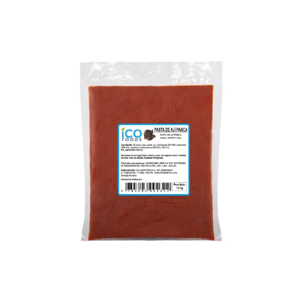 PASTA DE AJI PANCA ICO FOODS X 1KG