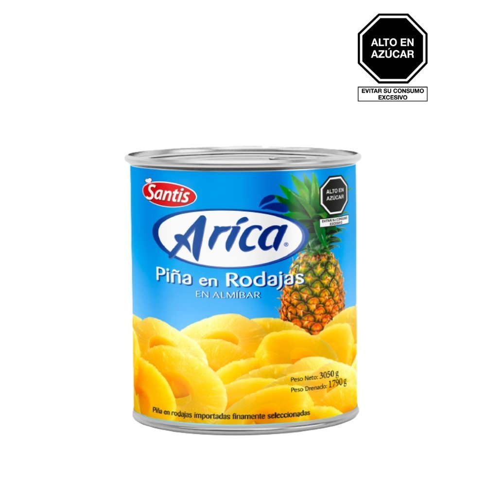 PIÑA EN RODAJAS ARICA LATA X 3.05 KG