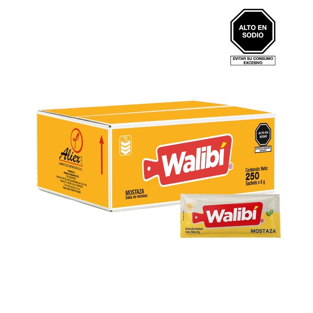 MOSTAZA WALIBI 8GR CAJA X 250 UN