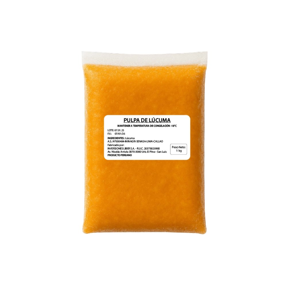 PULPA DE LÚCUMA CONGELADO 1 KG