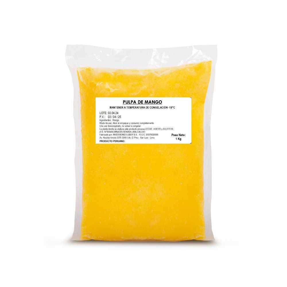 PULPA DE MANGO CONGELADO 1 KG