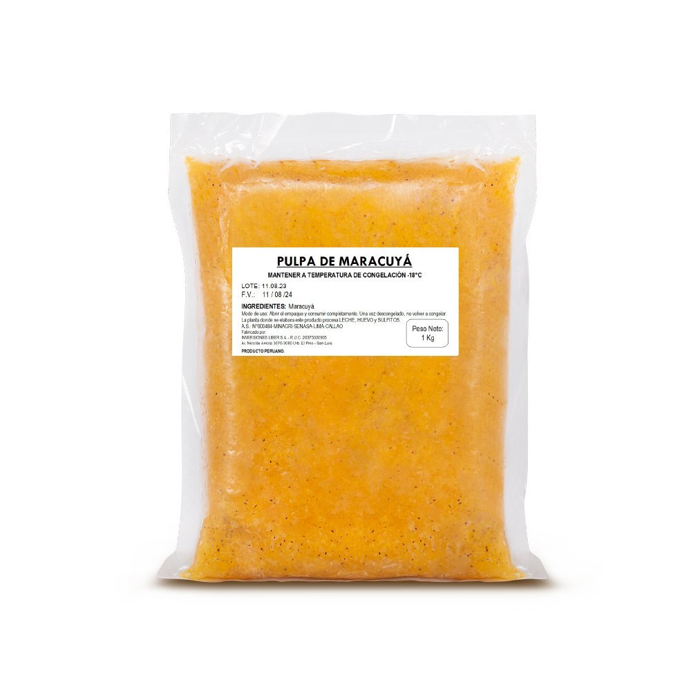 PULPA DE MARACUYÁ CONGELADO 1 KG