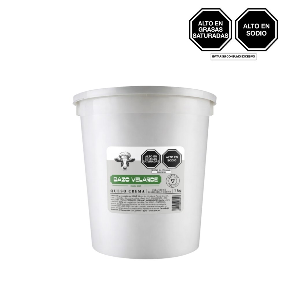 QUESO CREMA BAZO VELARDE POTE 1KG