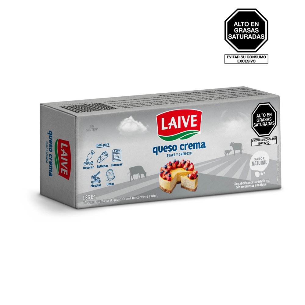 QUESO CREMA LAIVE BARRA 1.36KG