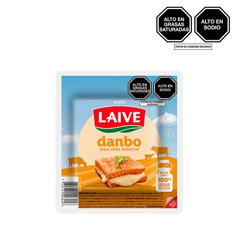 QUESO DANBO LAIVE TAJADA TRADICIONAL PAQUETE 180G