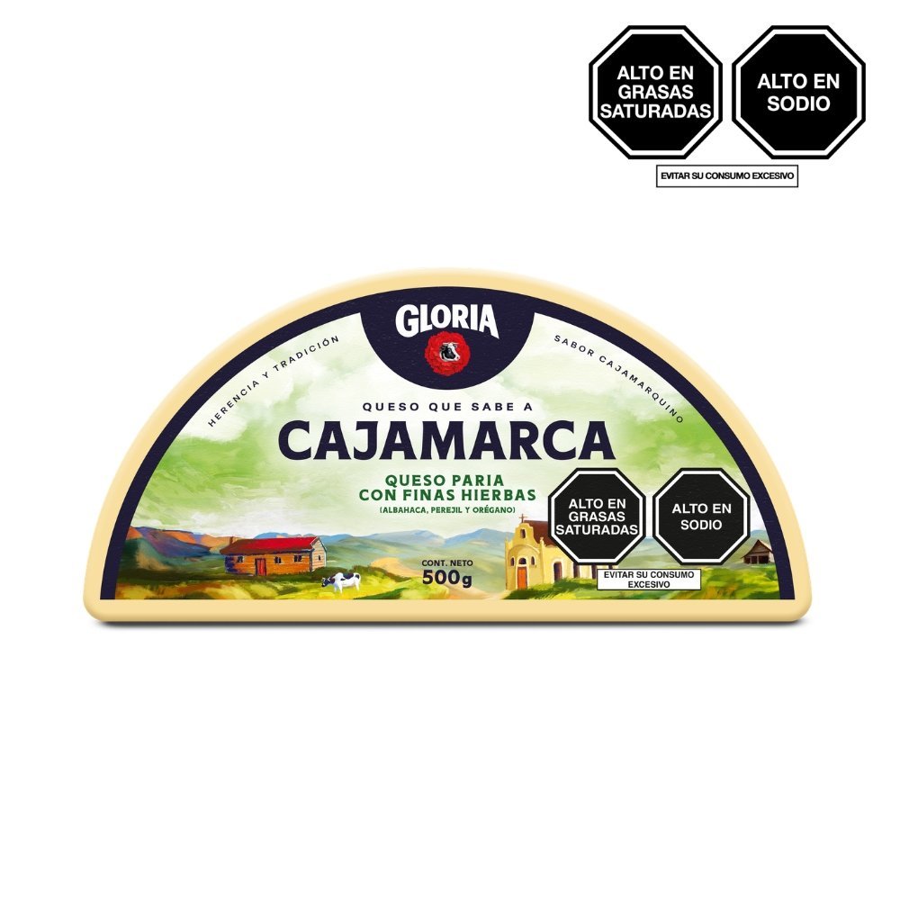 QUESO PARIA FINAS HIERBAS GLORIA PQT X 500 GR