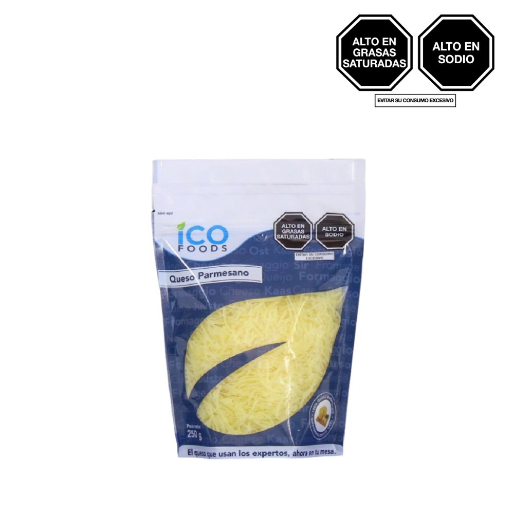 QUESO PARMESANO RALLADO ICO FOODS X 250GR