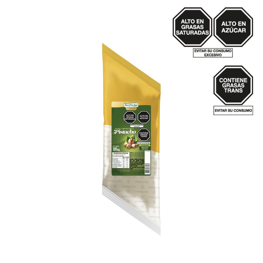 RELLENO Y COBERTURA BOM PRINCIPIO CON SABOR PISTACHO X 1.01KG