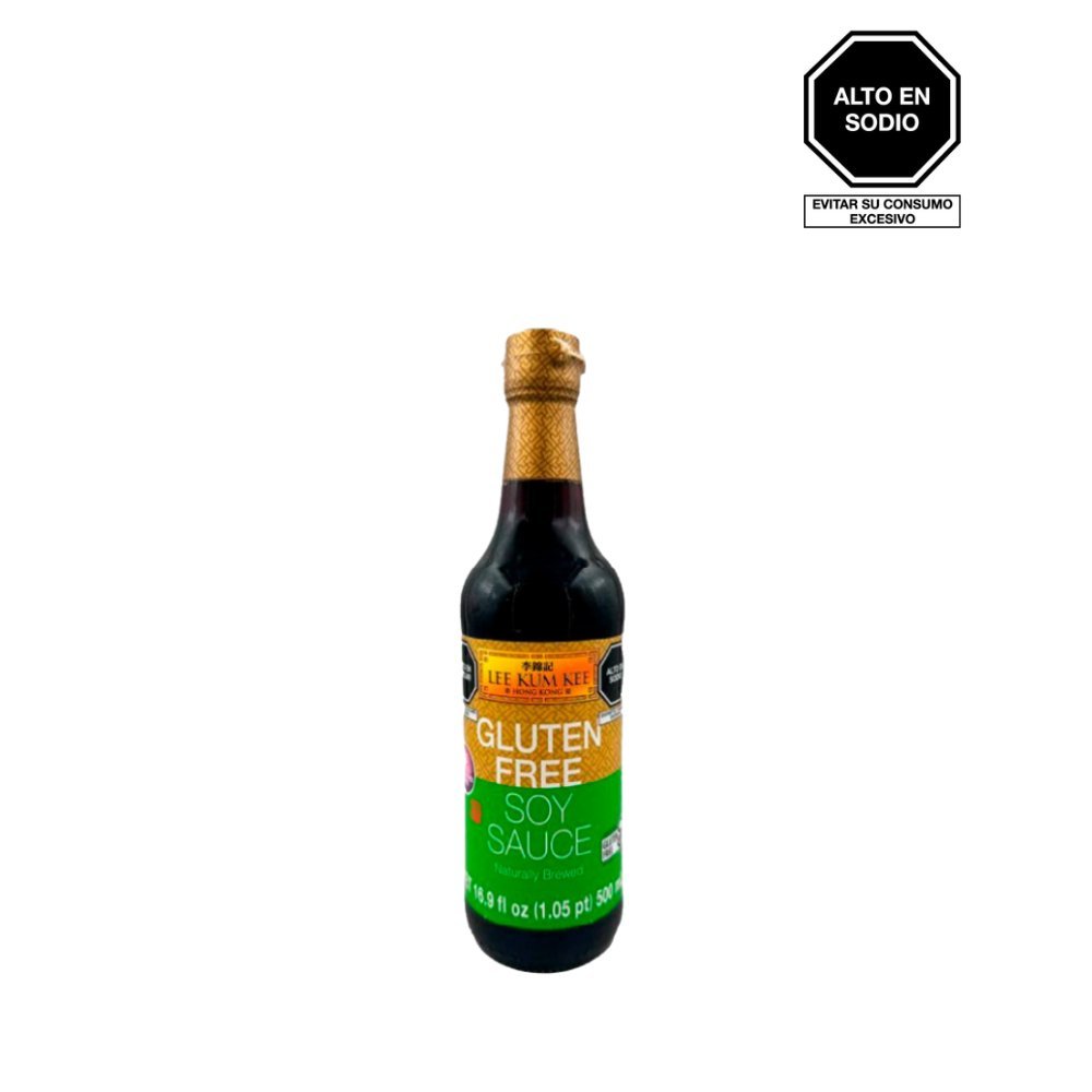 SALSA DE SOYA LIBRE DE GLUTEN LKK BT 500 ML