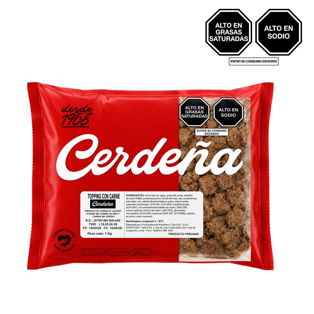 TOPPING DE RES CERDEÑA PQT X 1KG
