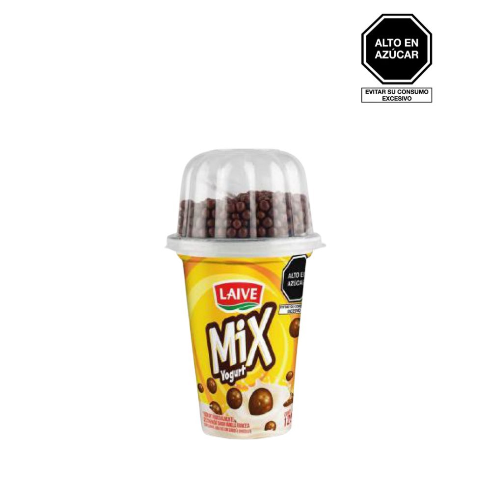 YOG LAIVE MIX VAINILLA BOL CHOCOLATE VASO 125G