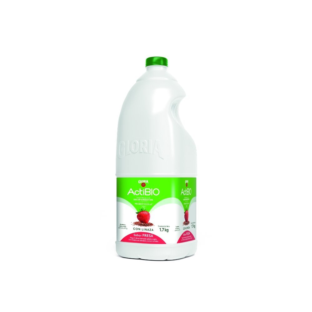 YOGURT ACTIBIO GLORIA SABOR FRESA LINAZA X 1.7KG