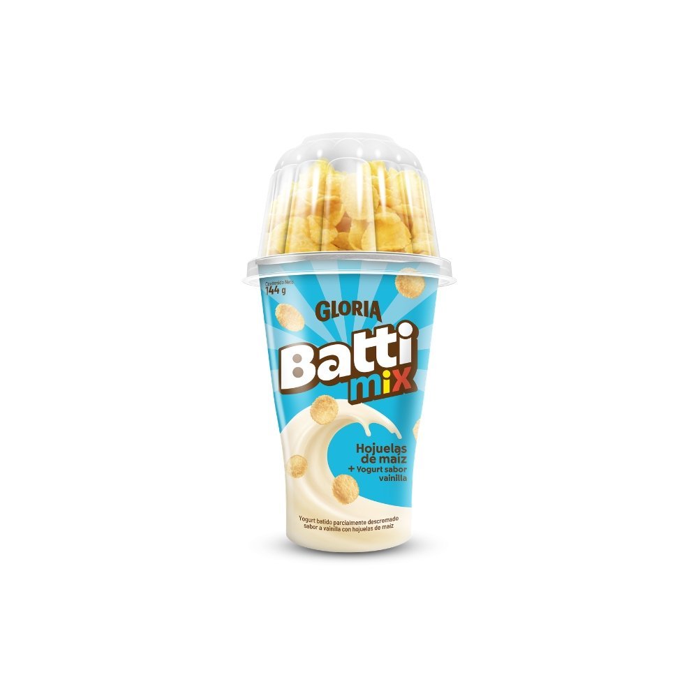 YOGURT BATTIMIX GLORIA SABOR VAINILLA C/HOJ X 145GR