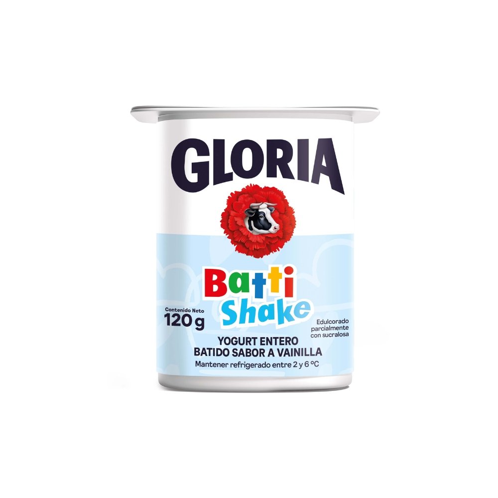 YOGURT BATTISHAKE GLORIA SABOR VAINILLA X 120GR VASO