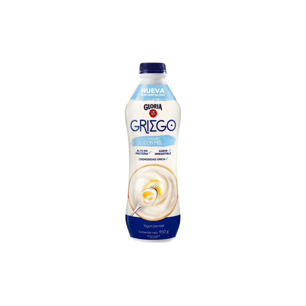 YOGURT GRIEGO GLORIA CON MIEL BOT X 950 GR