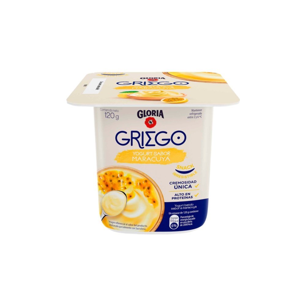YOGURT GRIEGO GLORIA SABOR MARACUYA VASO X 120GR