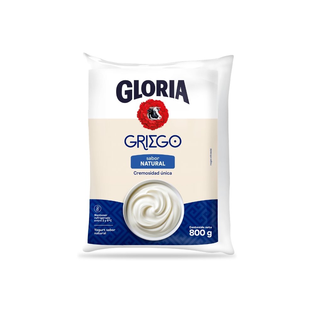 YOGURT GRIEGO GLORIA SABOR NATURAL BOLSA X 800GR