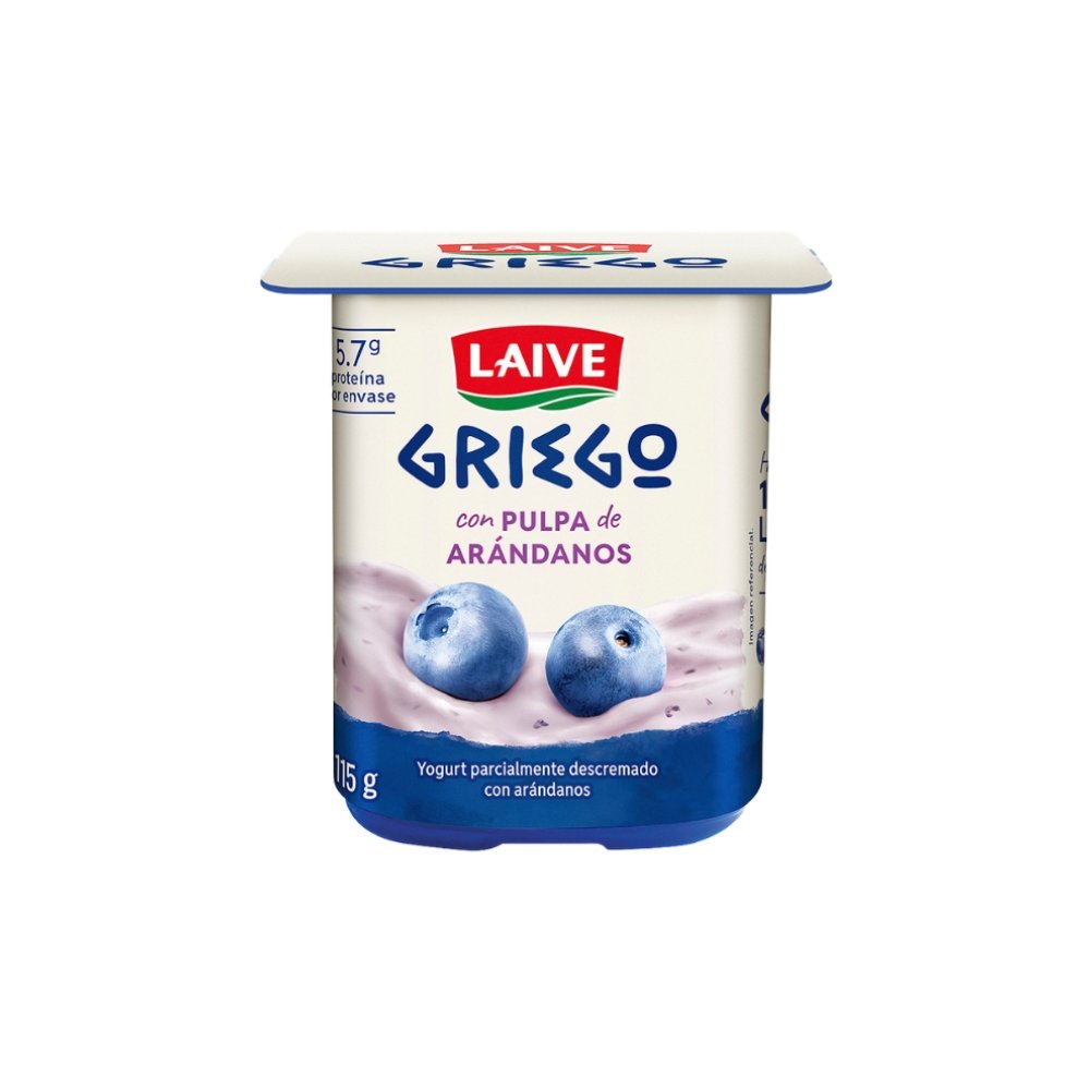 YOGURT GRIEGO LAIVE ARANDANOS VASO 115G