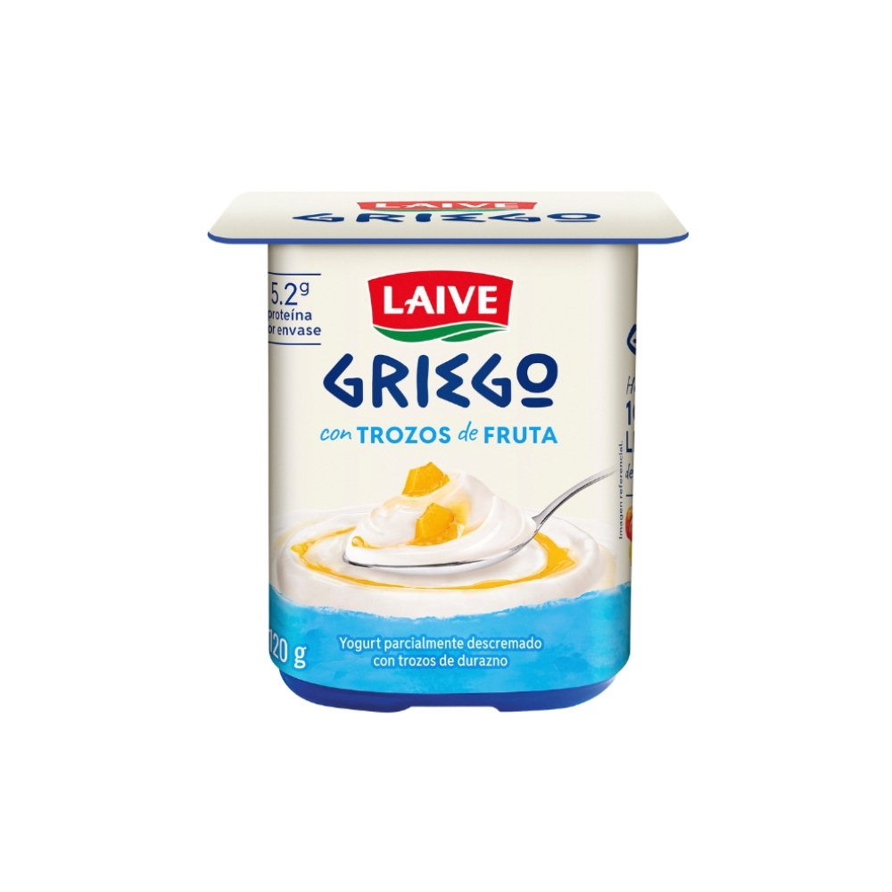 YOGURT GRIEGO LAIVE DURAZNO VASO 120G