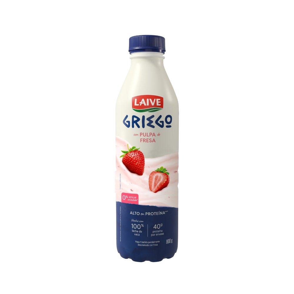 YOGURT GRIEGO LAIVE FRESA BOTELLA 800G