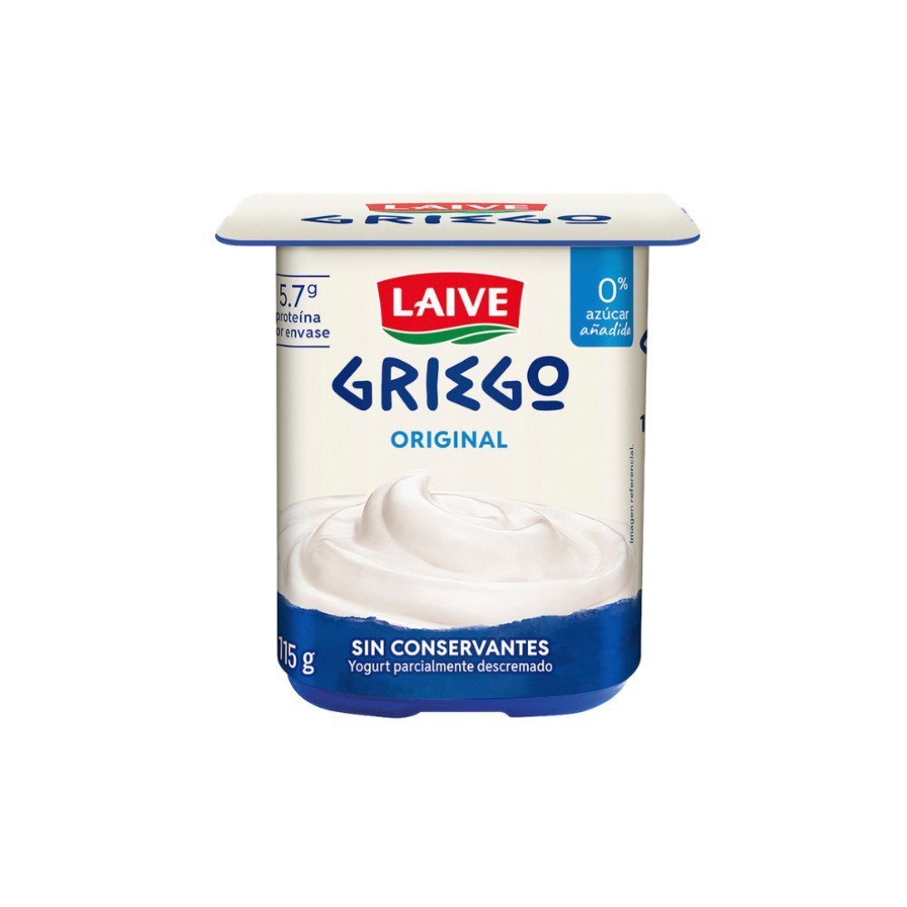 YOGURT GRIEGO LAIVE SABOR NATURAL VASO 115G