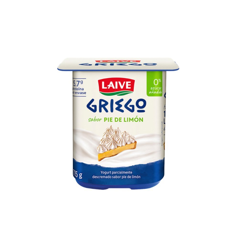 YOGURT GRIEGO LAIVE SABOR PIE DE LIMON VASO 115G