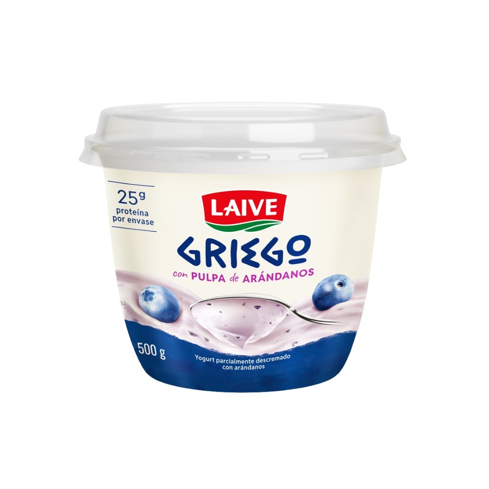 YOGURT LAIVE GRIEGO ARANDANOS POTE 500GR