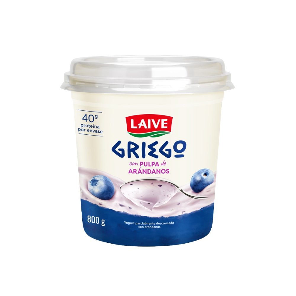 YOGURT LAIVE GRIEGO ARANDANOS POTE 800GR
