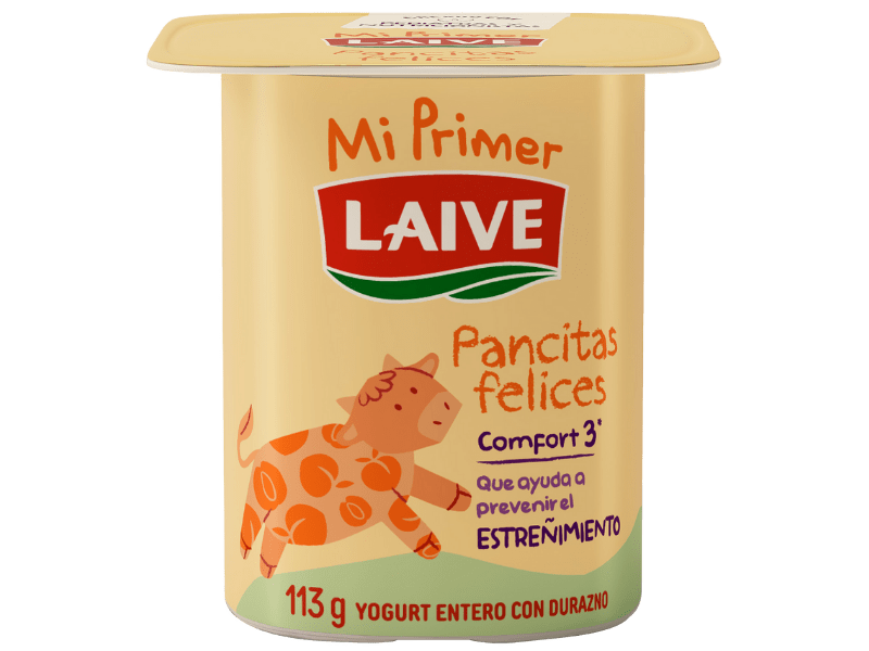 YOGURT LAIVE PANCITAS FELICES DURAZNO VASO 113G