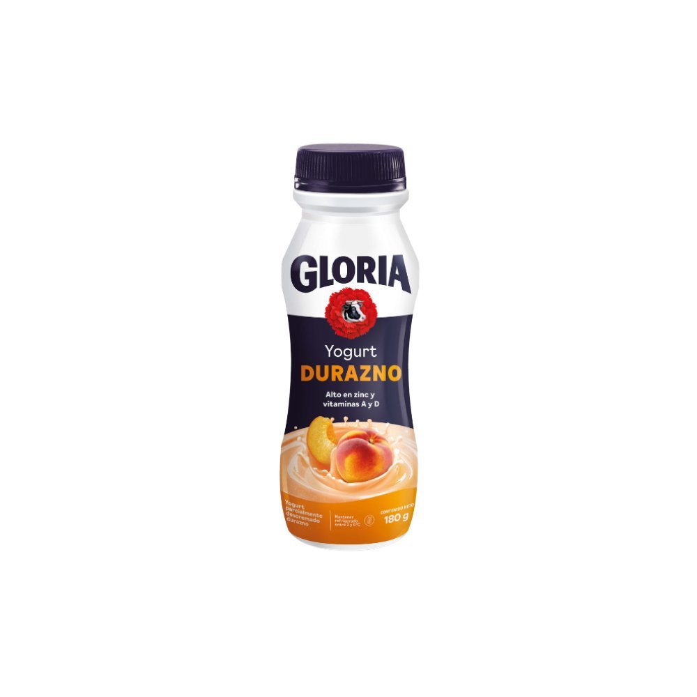YOGURT PARC DESCR GLORIA SABOR DURAZNO 180GR