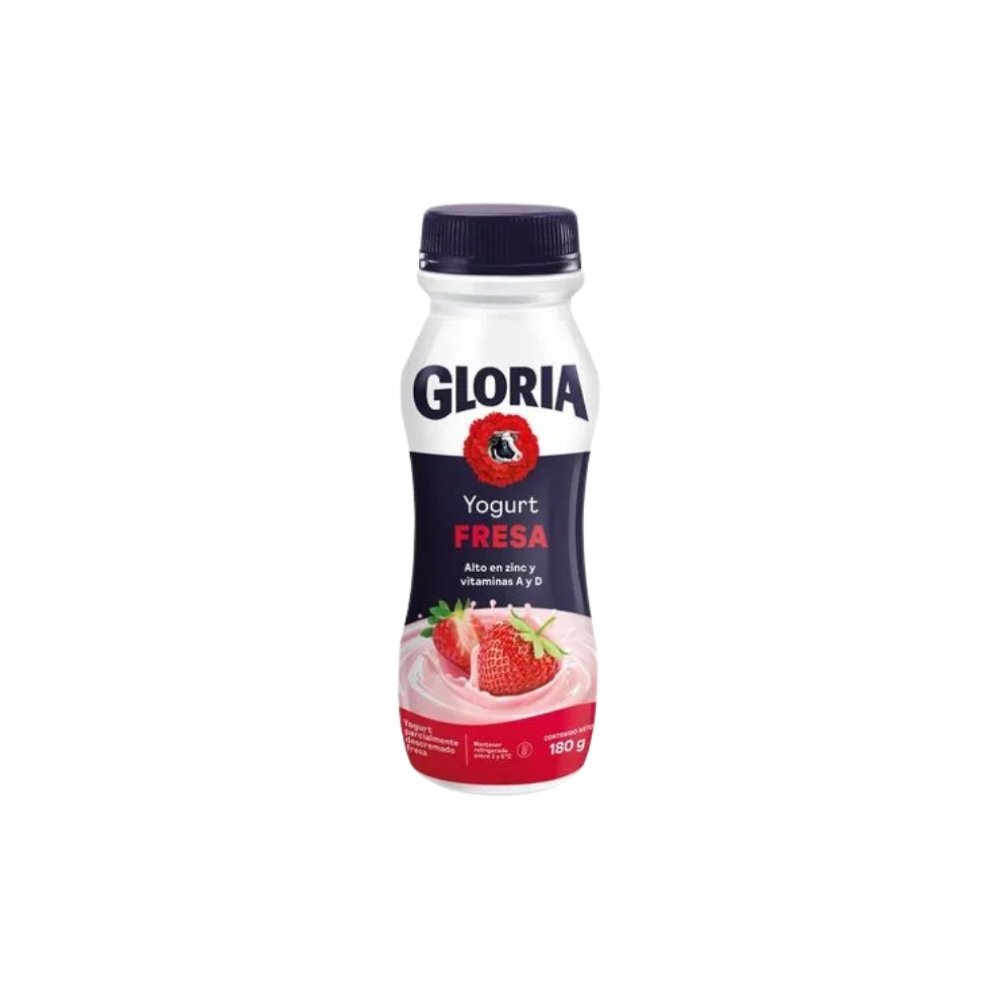 YOGURT PARC DESLACTOSADO GLORIA SABOR FRESA BOT X 180GR