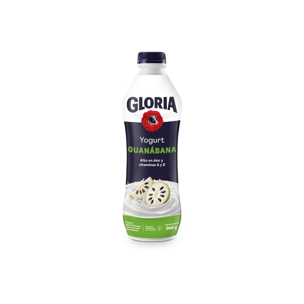 YOGURT PARC.DESC.GLORIA SABOR GUANABANA BOT X 946GR