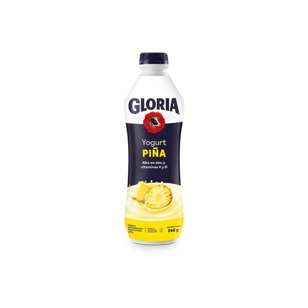 YOGURT PARC.DESC.GLORIA SABOR PIÑA BOT X 946GR