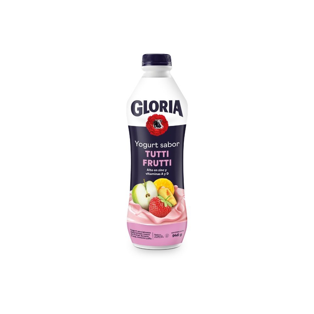 YOGURT PARC.DESC.GLORIA SABOR TUTTIFRUTTI BOT X 946GR