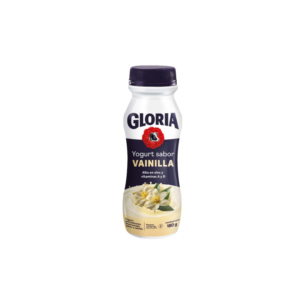 YOGURT PAR.DESC.GLORIA SABOR VAINILLA X 180GR