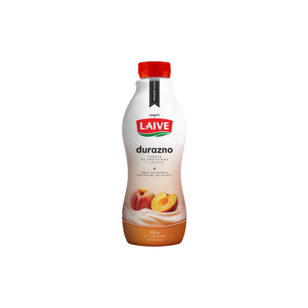 YOGURT PROBIOTICO LAIVE DURAZNO BOTELLA 946ML / 930ML