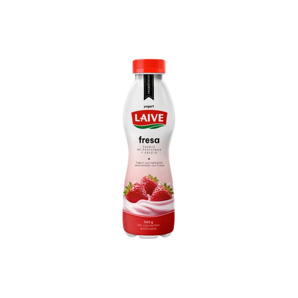 YOGURT PROBIOTICO LAIVE FRESA BOTELLA 340G