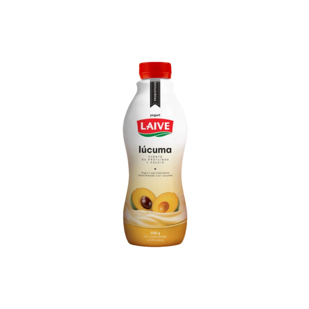 YOGURT PROBIOTICO LAIVE LUCUMA BOTELLA 946 ML / 930 ML