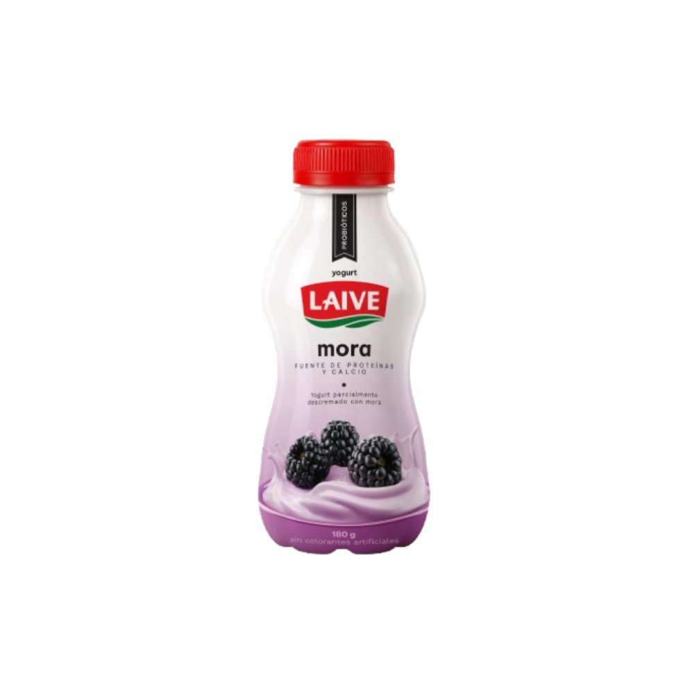 YOGURT PROBIOTICO LAIVE MORA BOTELLA 180G