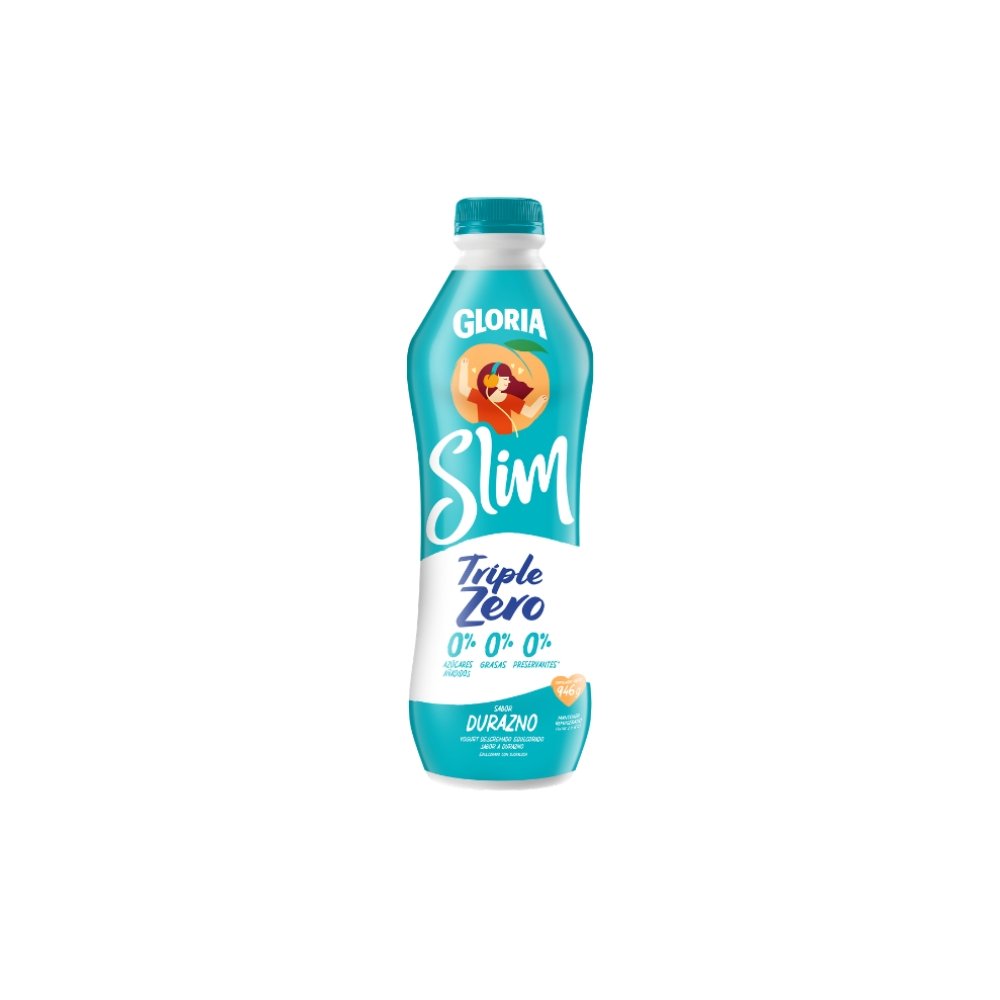 YOGURT SLIM GLORIA SABOR DURAZNO X 946GR