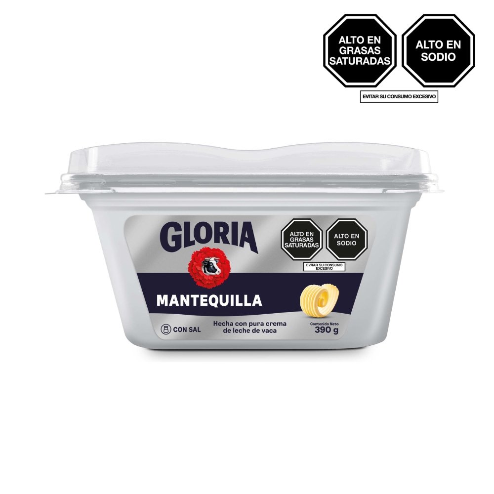 MANTEQUILLA CON SAL GLORIA POTE X 390GR