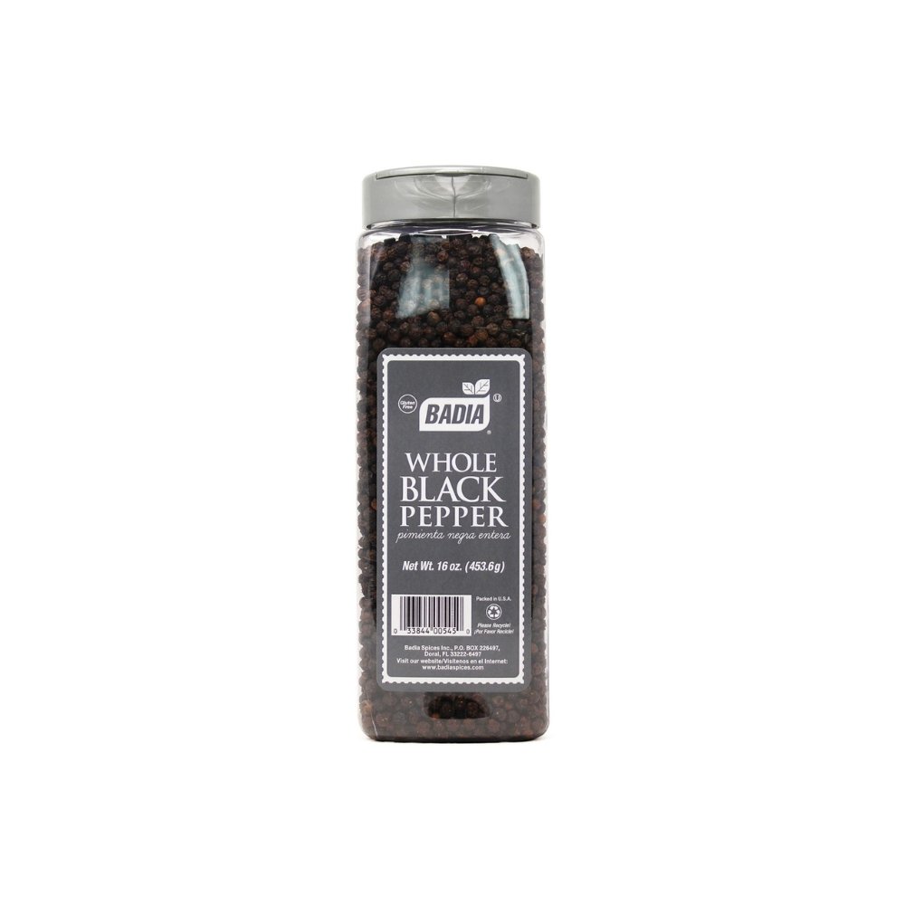 PIMIENTA NEGRA ENTERA BADIA X 453.60 GR