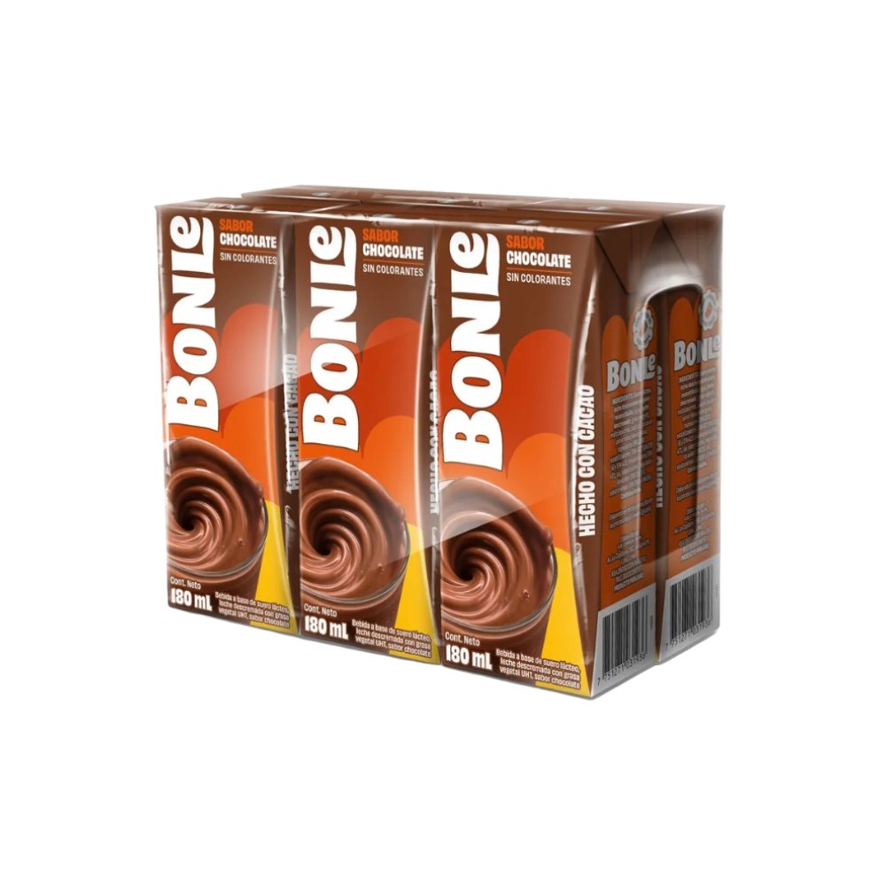 LECHE CHOCOLATADA UHT BONLE CAJA 180ML SIXPACK