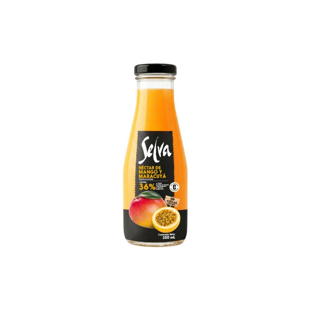 NECTAR MARACUYÁ Y MANGO SELVA BOT VIDRIO 300ML