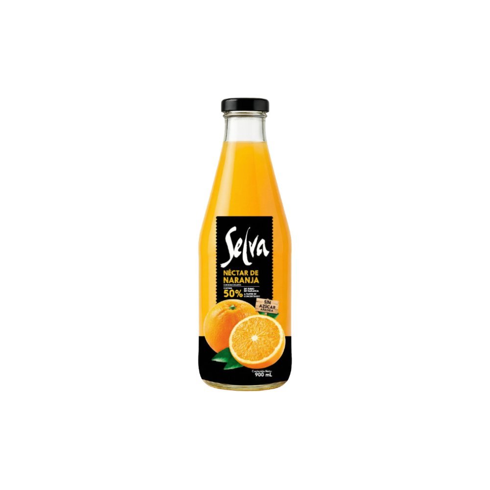 NECTAR NARANJA SELVA BOT. VIDRIO X 900ML